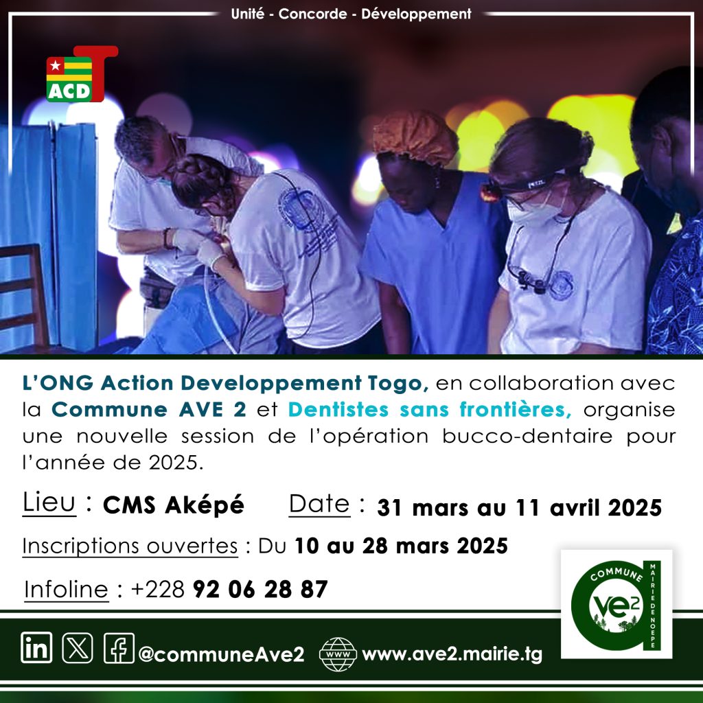 Ouverture des inscriptions pour une opération bucco dentaire gratuite