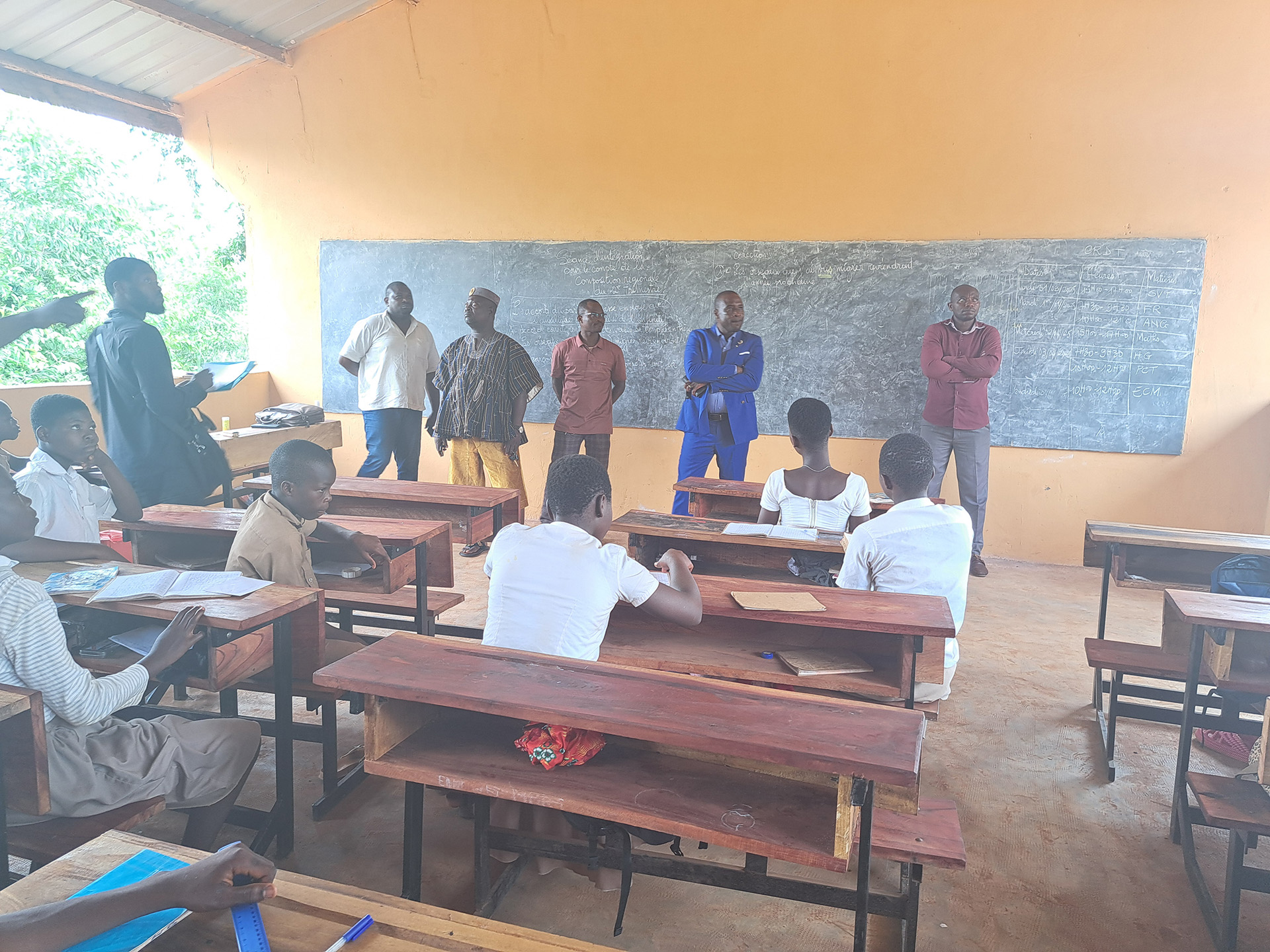 Photo de la réception provisoire de l'appâtam amélioré à Agoudja-Badja