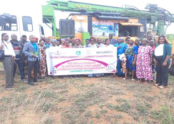 Remise officielle du site pour la réalisation d’un forage et d’un système d’irrigation à Ahalé, commune Avé 2