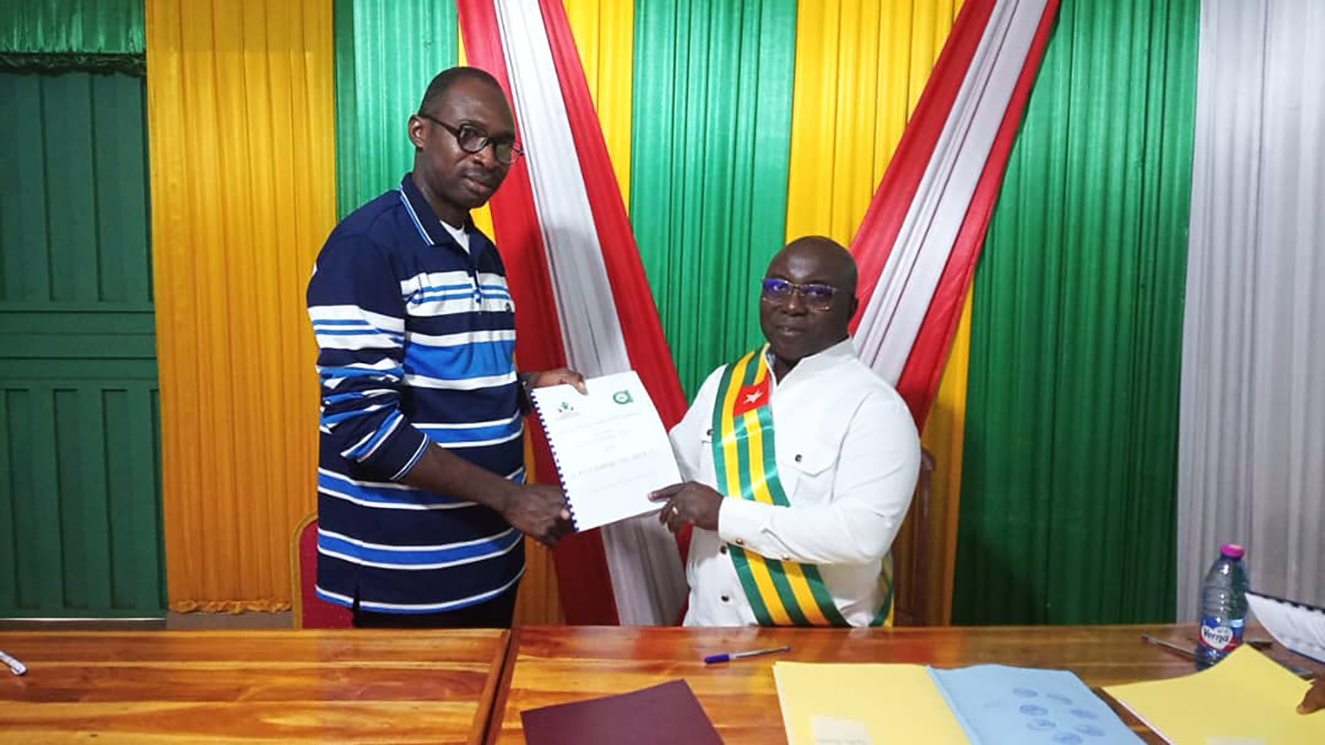 Transmission de la convention de partenariat entre la mairie et AVEDEC Togo